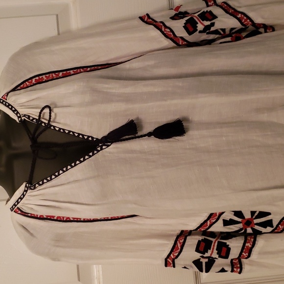 H&M White Embroidered Top - Picture 6 of 11